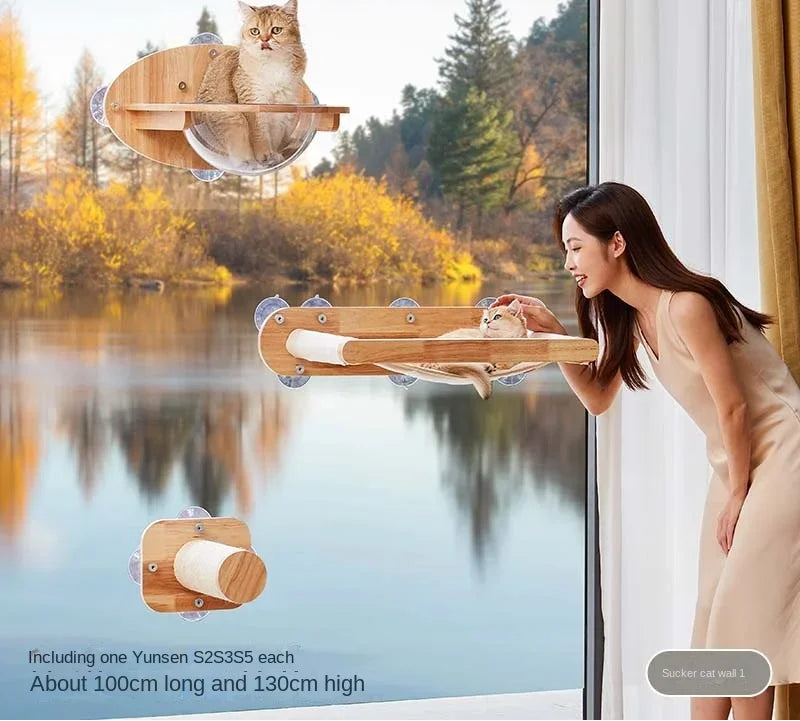 The VistaShelf™ | Floating Window Perch